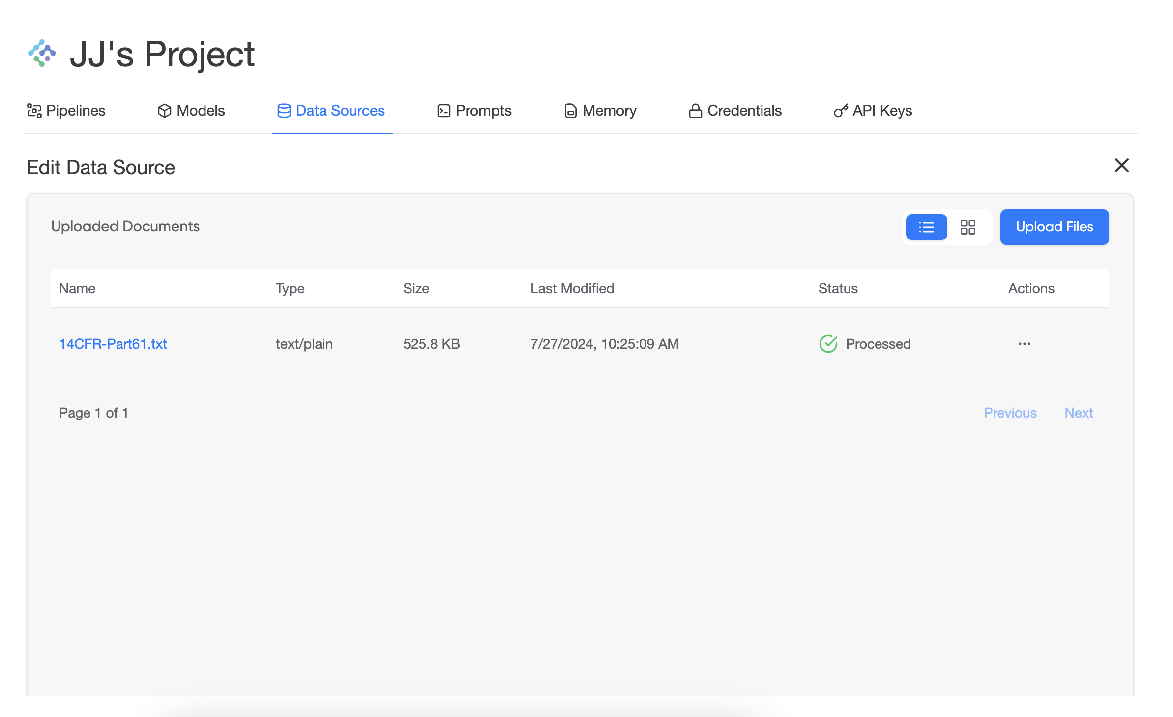 Edit Data Source