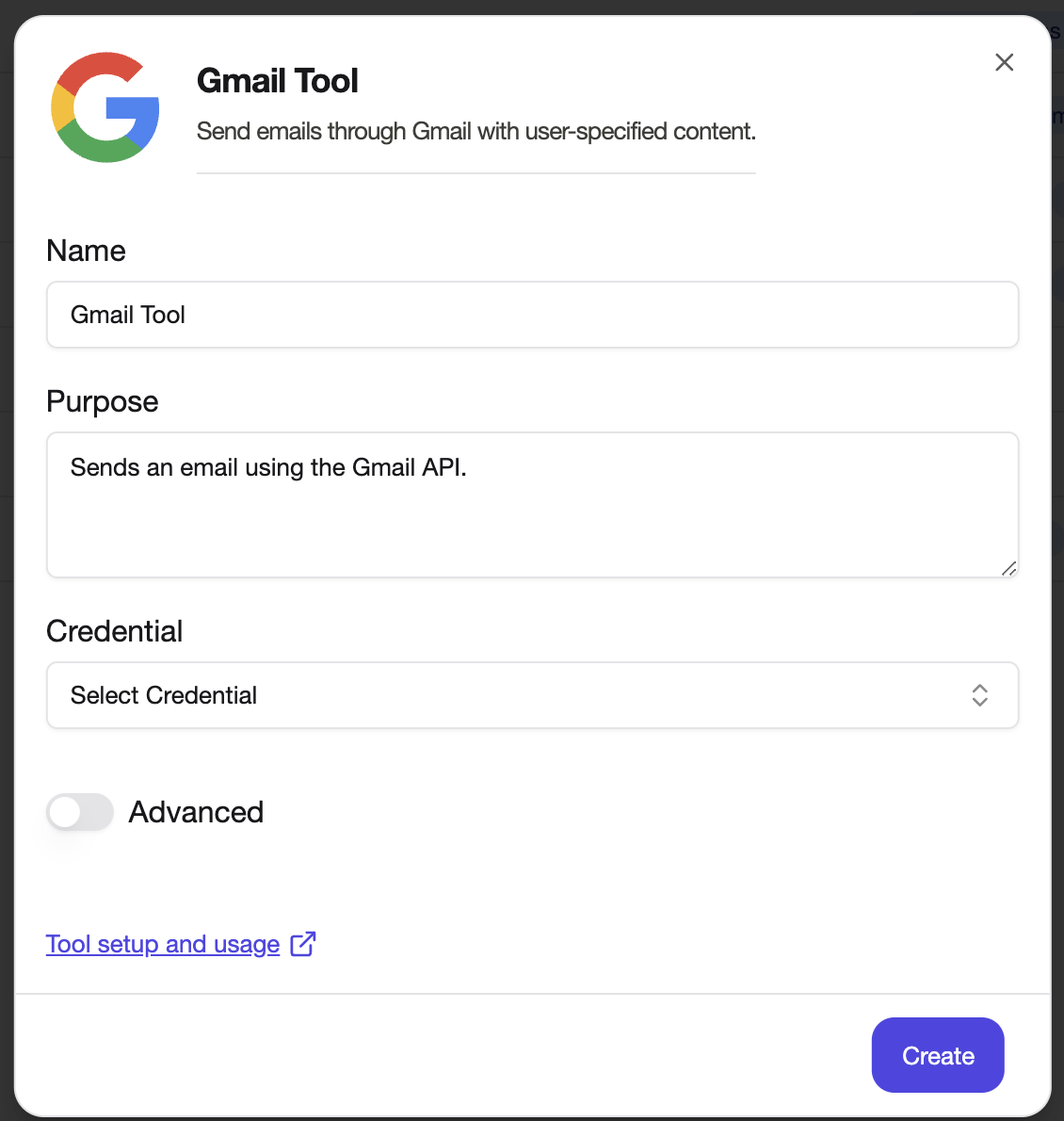 Google email tool