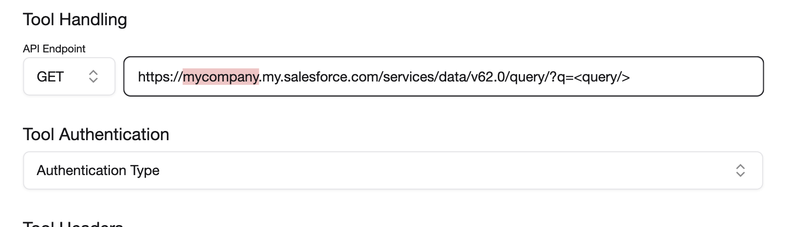 Salesforce after entering domain