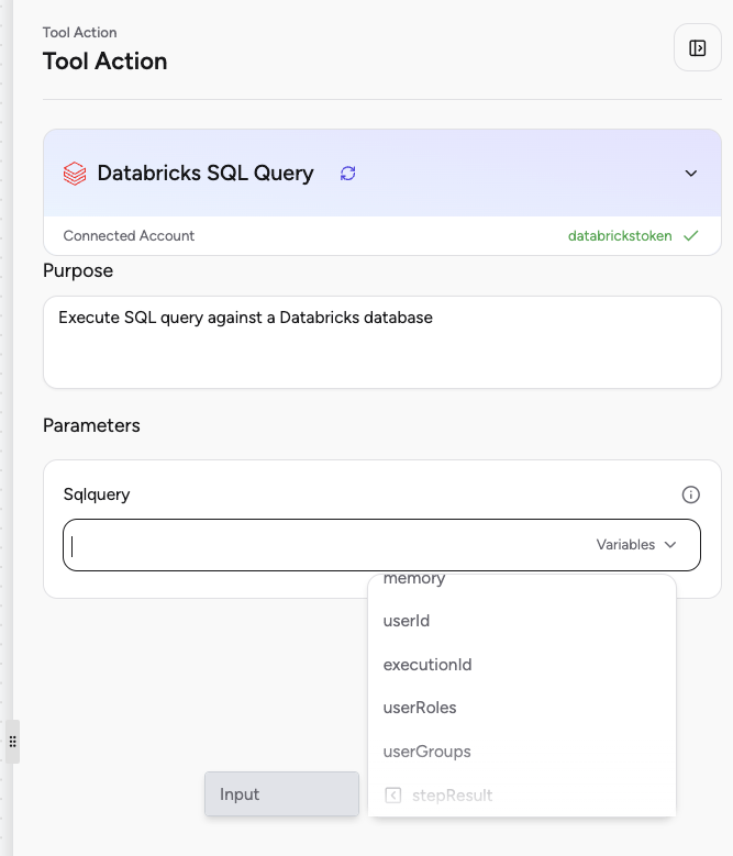 Databricks SQL Query Action