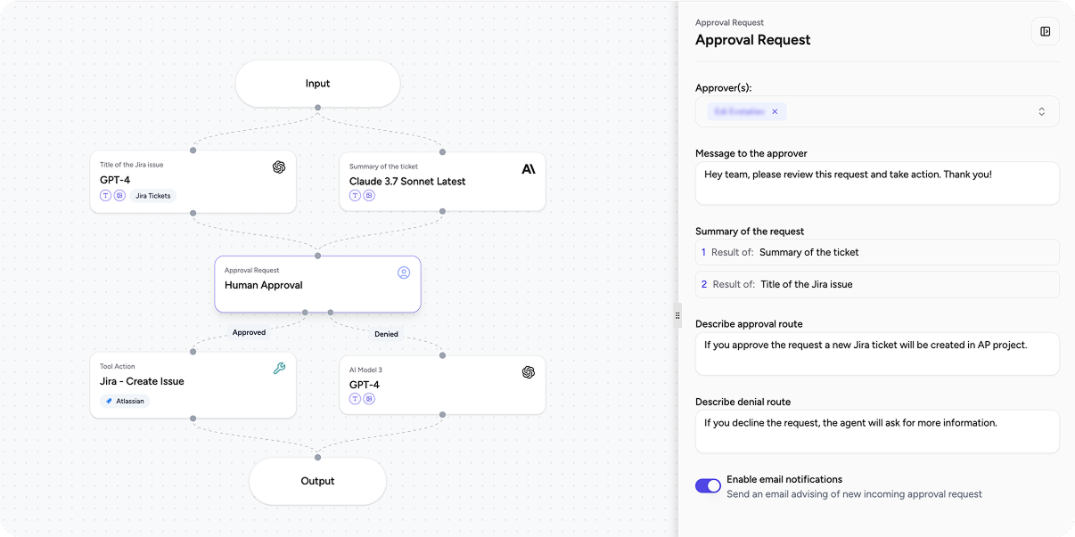 Choose Approvers