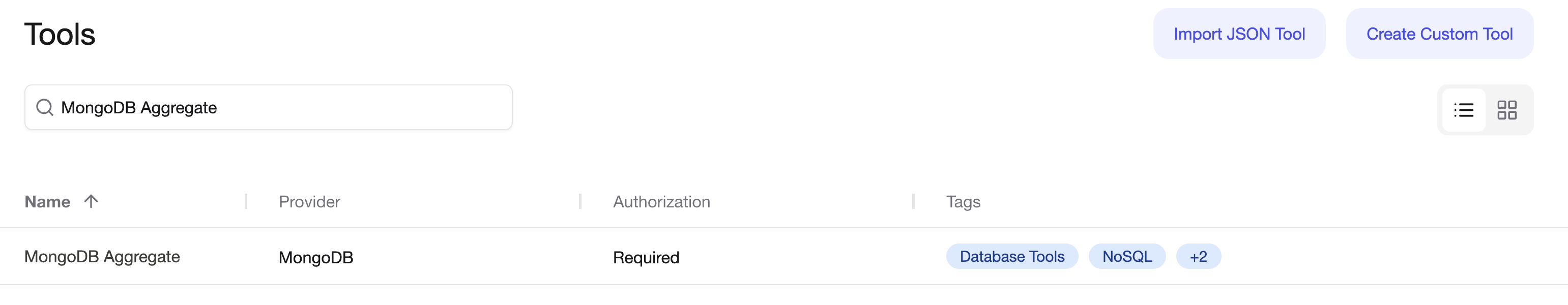 Add MongoDB Aggregate tool