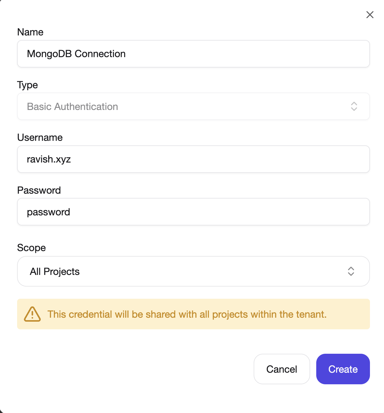 Add MongoDB connection details