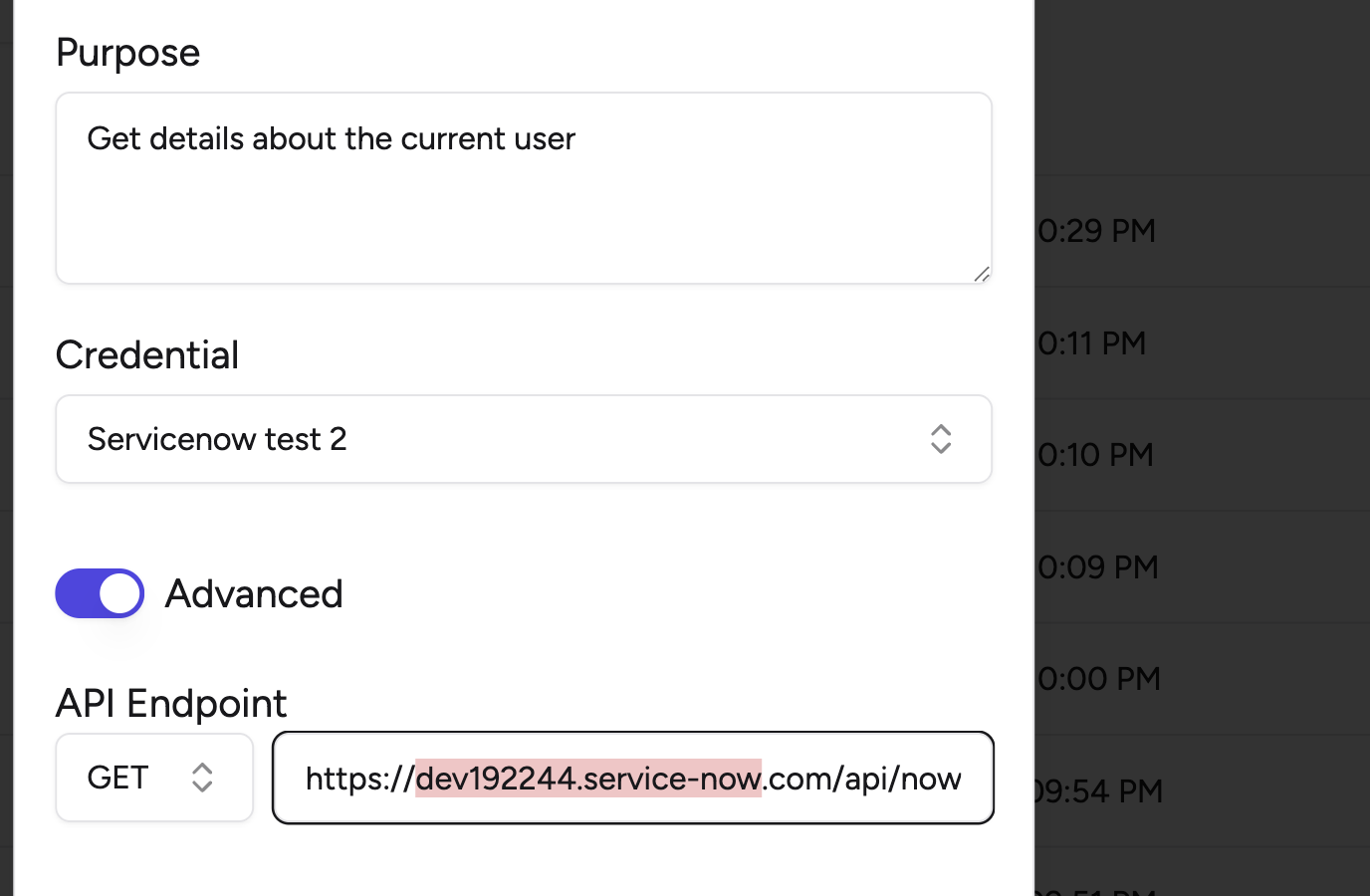 Setup ServiceNow URL