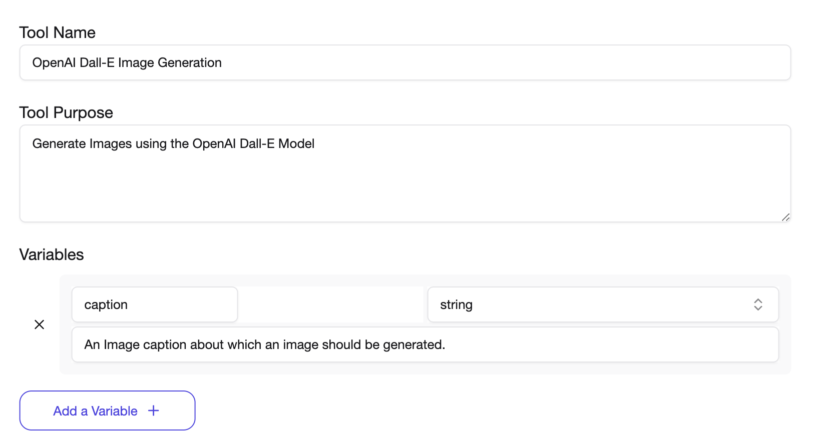 Adding a custom tool